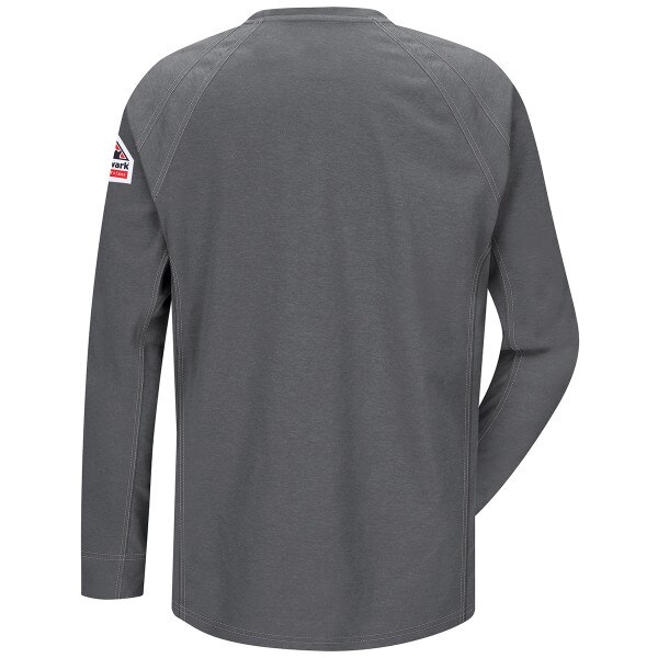 iQ Series Comfort Knit Men's FR Long Sleeve T-Shirt in Charcoal